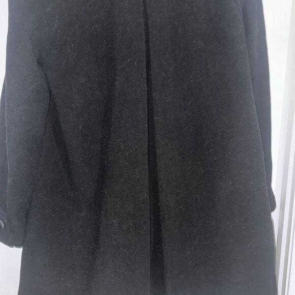 Classic Black Button Up Wool Blend Winter Coat Basic Editions Womens Size S - Picture 7 of 10